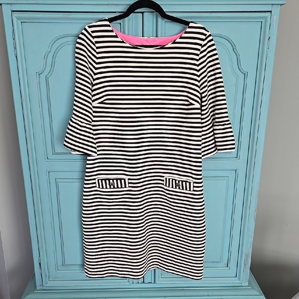 Black and White Striped Dress